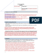 CCSU Lesson Plan Template Student Teacher: Grade Level: Lesson Date: Name of Lesson