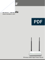 Tenda Wireless N300 Router, User Guide