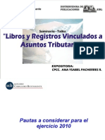 Libros y Registros Vinculado A Asuntos Tributarios