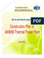 Construction Plan of 400MW TPP