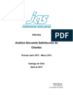 Informe Encuesta Satisfacción de Clientes Abril 2013