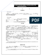 CTO SUBCONTRATACION OBRA Completo Incluye Dossier Legal