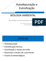 Autodepuração e Eutrofização AULA 11 2014