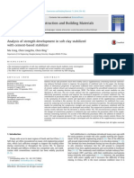 Analysis of Strength Development in Soft Clay Stabilized