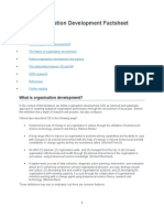 CIPD Organisation Development Factsheet