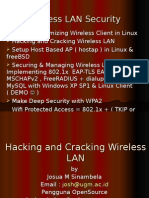 Presentation II Hacking and Cracking Wireless LAN