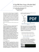 The Design of An 8-Tap FIR Filter Using A Flexible MAC