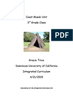 Coast Miwok Unit 3 Grade Class: Description of The Integrated Curriculum Unit