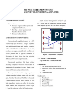 Sensor Lab Report: Op-Amp