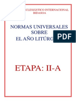 Normas Universales Sobre El Año Litúrgico y Sobre El Calendario Capitulo PDF