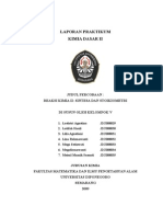 PERCOBAAN V (Reaksi Kimia II Sintesa Dan Stoikiometri)