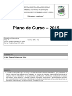 PLANO DE CURSO - 7° Ano