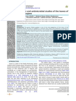 Psidium Guajava: Genotoxic and Antimicrobial Studies of The Leaves of