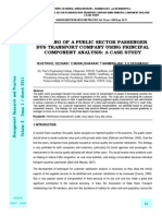 Ranking of A Public Sector Passenger Bus Transport Company Using Principal Component Analysis: A Case Study