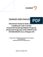 Changes and Challenges - A Situational Analysis of The Pantawid Pamilyang Pilipino Program of The DSWD in The SOCSKSARGEN Area