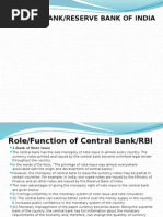 Central Bank/Reserve Bank of India