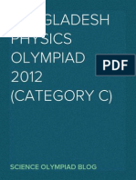 Bangladesh Physics Olympiad 2012