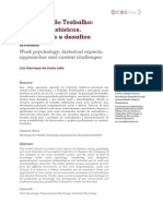 Psicologia Do Trabalho - Aspectos Históricos, Abordagens e Desafios