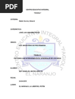 Factores Que Intervienen en El Aprendizaje