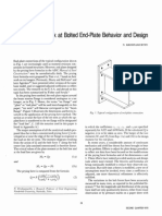 A Fresh Look at Bolted End - Plate Behavior and Design