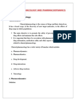 Clinical Pharmacology and Pharmacodynamics