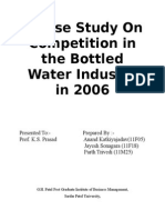 A Case Study On Competition in The Bottled Water Industry in 2006