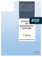 1º Evolução Do Pensamento Contabil PDF