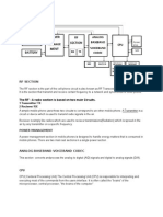 RF Section: 1 Transmitter/ TX 2 Reciever/ RX