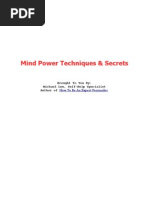 Mind Power Techniques