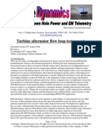 Turbine Flow Loop Report