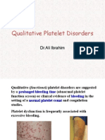 Qualitative Platelet Disorders