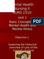 Mental Health Nursing II NURS 2310