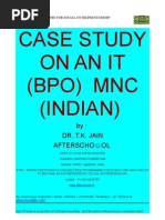 Case Study On An IT (BPO) MNC (Indian)