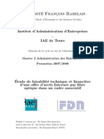 Memoire FTTH - Simon Descarpentries - M2 AE EPU 2007-2008 - IAE Tours