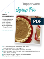 Tuppreware Maple Syrup Pie