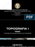 Consideraciones Generales de La Topografia