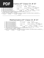 Mathematics 6th ch07