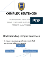 Complex Sentence