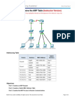 5.2.1.7 Packet Tracer - Examine The ARP Table Instructions IG