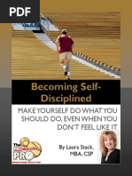 Becoming Self Disciplined