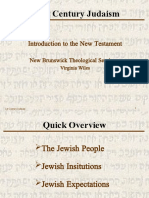 First Century Judaism: Introduction To The New Testament