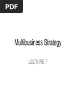 Lecture 7 Multi Business Strategies