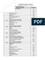 Programa Arquitectonico CITE