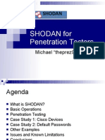 SHODAN For Penetration Testers