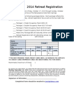 SDGMC 2014 Retreat Registration Form