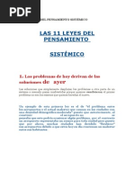 Las 11 Leyes Del Pensamiento Sistémico