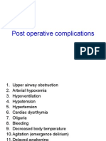 Post Operative Complications