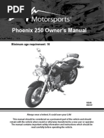 41 OWNERS MANUAL - PX250 Motorcycle Owners Manual VIN Prefix LE8