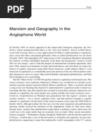 Marxism and Geography in The Anglophone World by Neil Smith in Geographische Revue February 2001