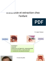 Anesthésie Et Extraction Chez L'enfant